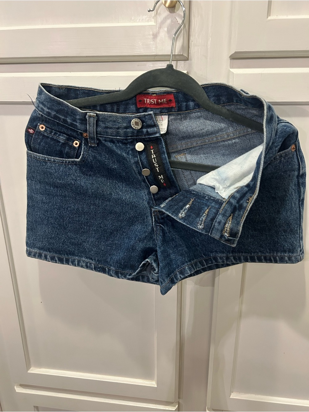 Trust Me Denim Shorts - Light Blue
